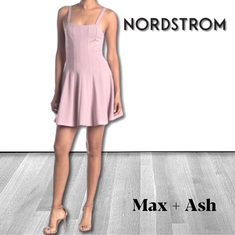 Max + Ash Dusty Rose Fit & Flare Dress